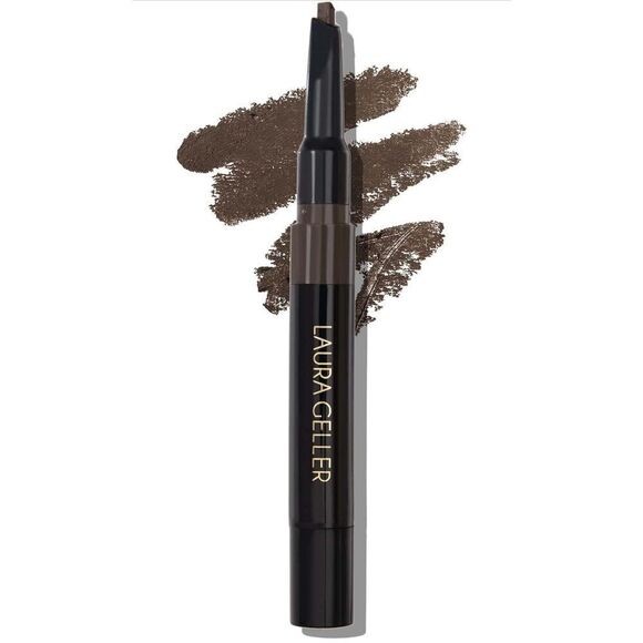 NEW LAURA GELLER Sculpt-n-Stay Waterproof Brow Pencil & Gel Dark Brown - Picture 4 of 7